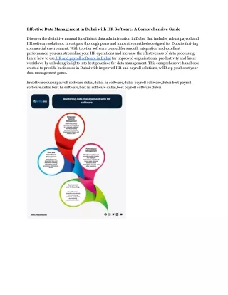 effective data management in dubai with