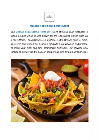 mezcals tequila bar restaurant our mezcals