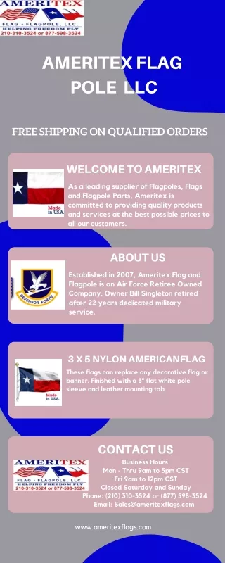 6 X 10 Nylon American Flag