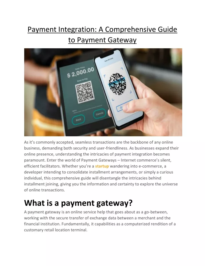 payment integration a comprehensive guide
