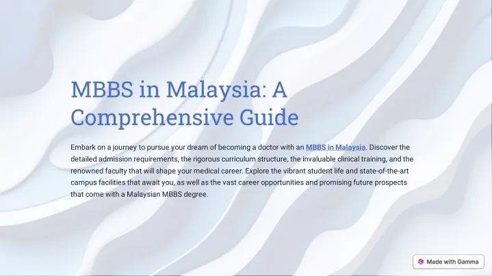 mbbs in malaysia a comprehensive guide