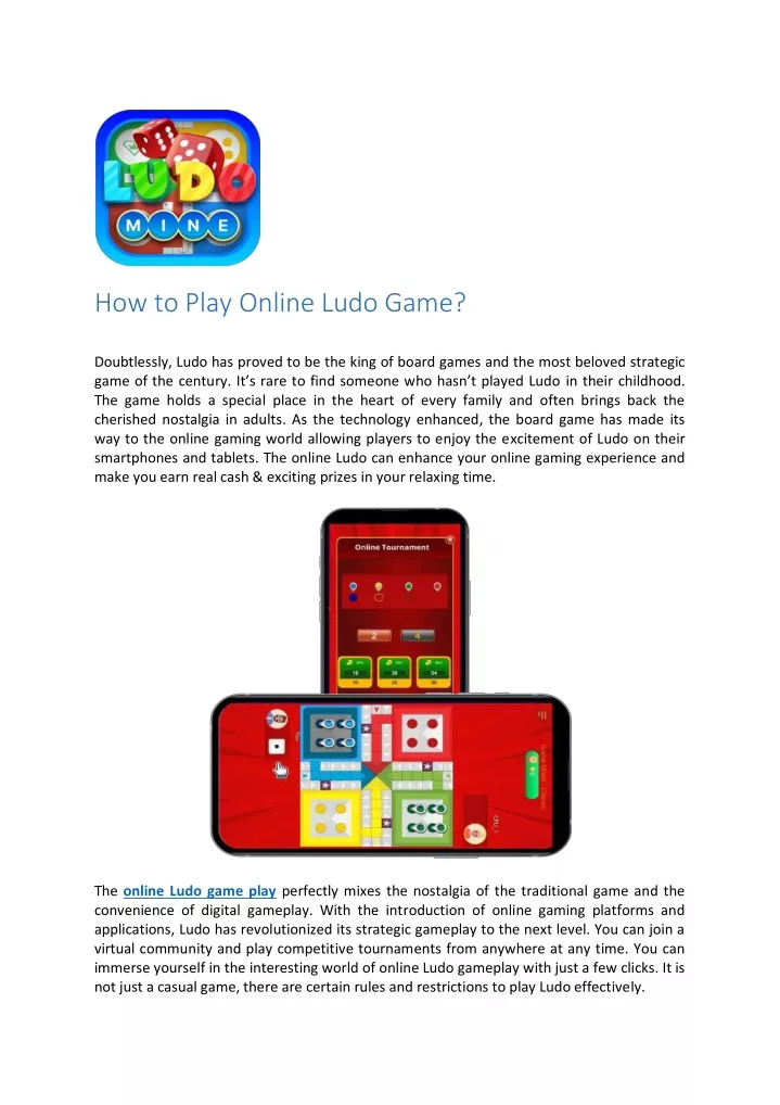 how to play online ludo game