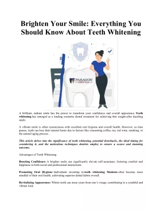 Brighten Your Smile Everything You Should Know About Teeth Whitening