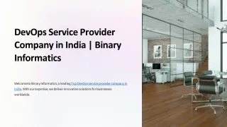devops service provider company in india binary