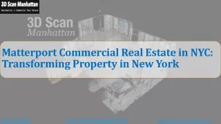 Matterport Commercial Real Estate in NYC Transforming Property in New York