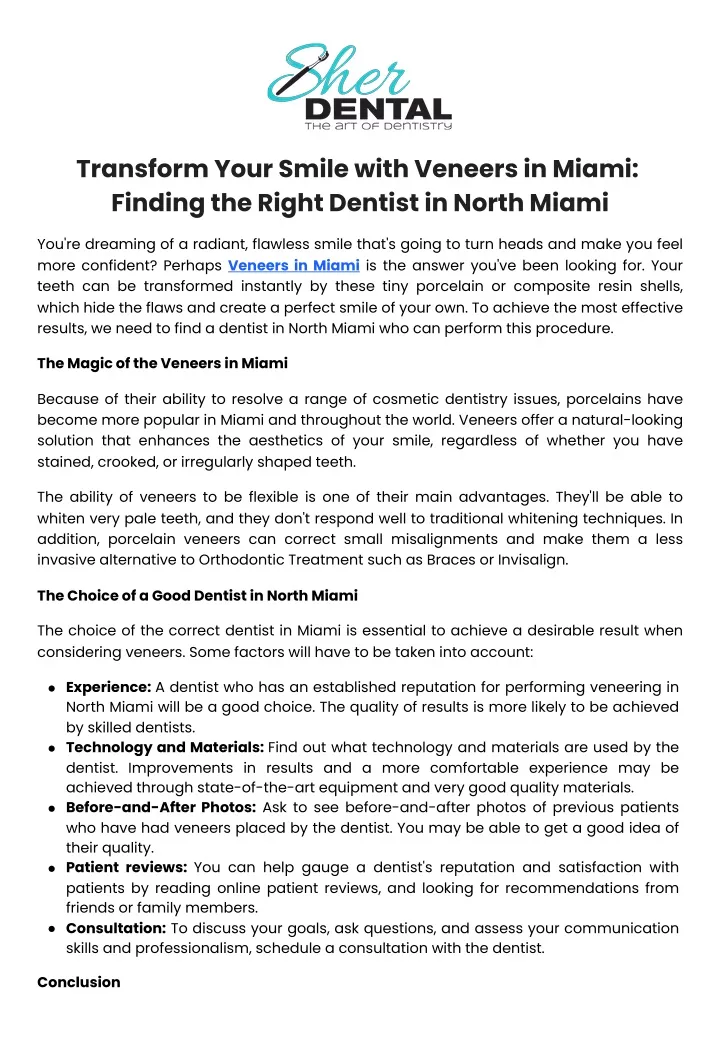 transform your smile with veneers in miami