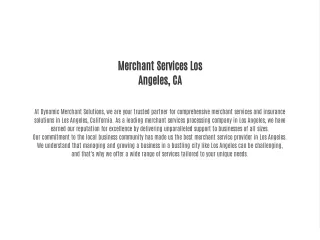 merchant services los angeles ca