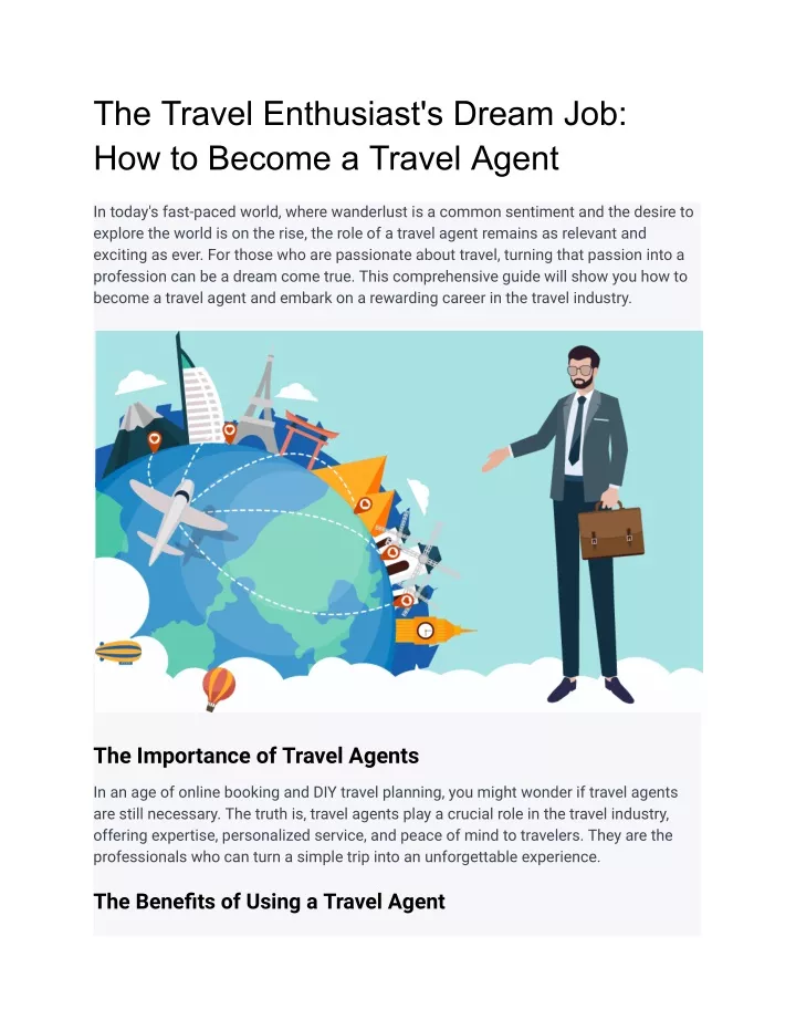 the travel enthusiast s dream job how to become