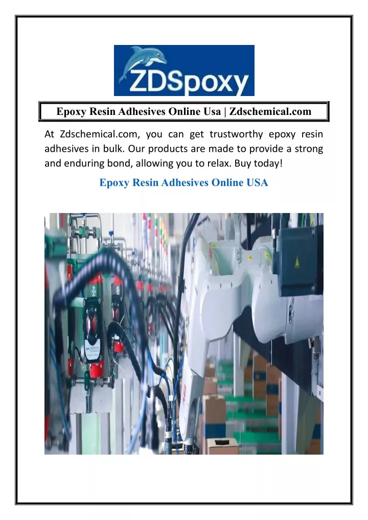epoxy resin adhesives online usa zdschemical com