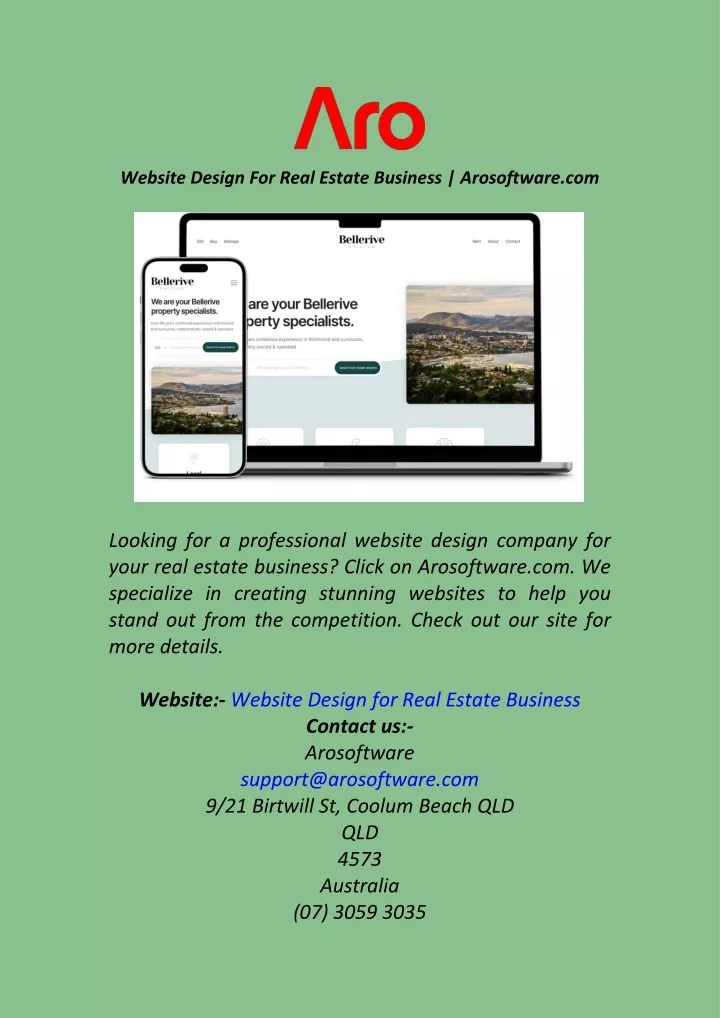 website design for real estate business