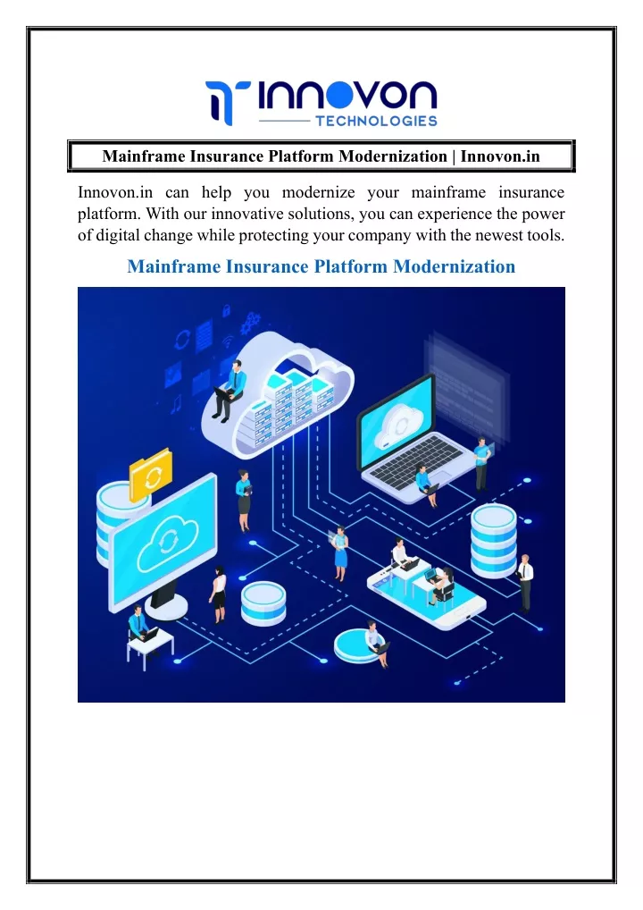 mainframe insurance platform modernization