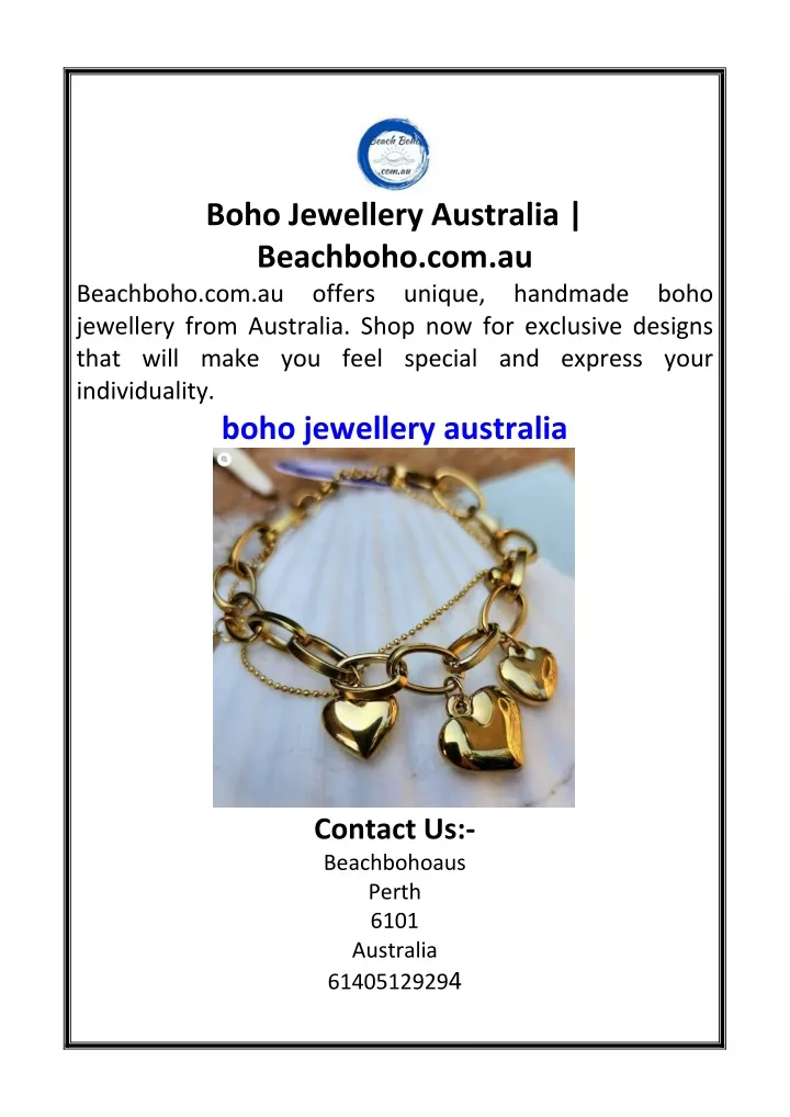 boho jewellery australia beachboho