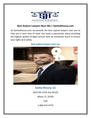 best asylum lawyers near me santoskhoury com