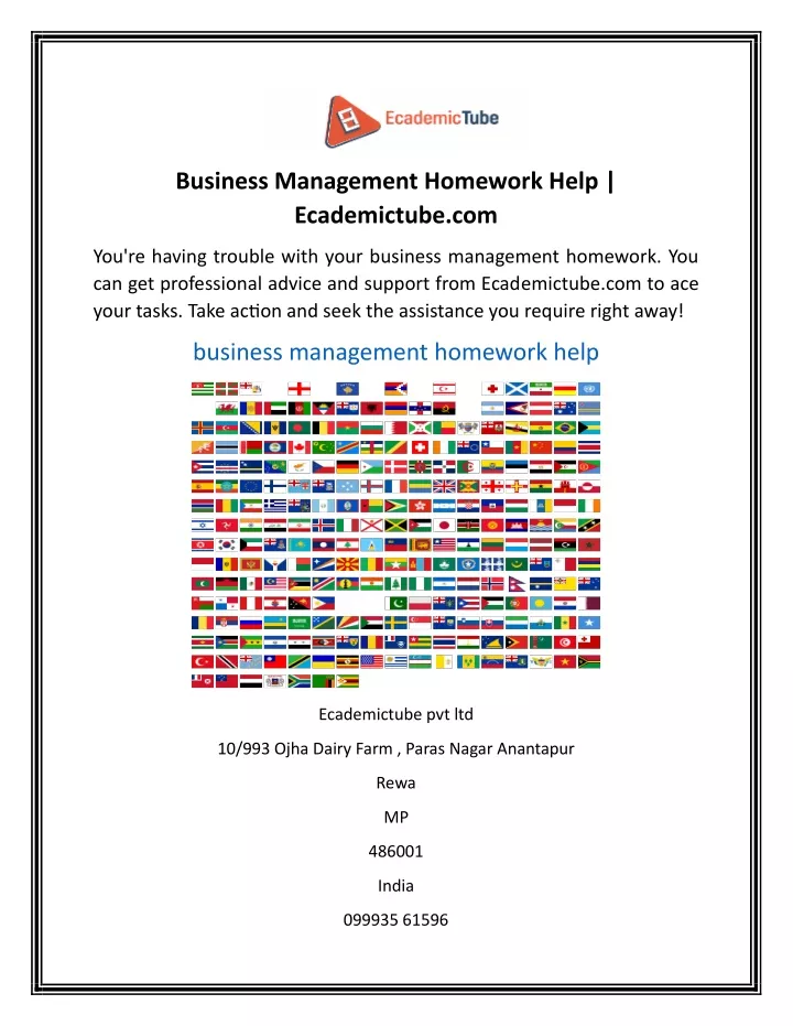 business management homework