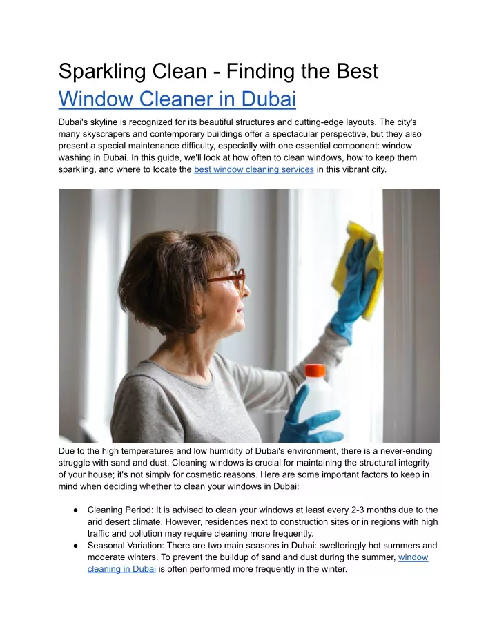 sparkling clean finding the best window cleaner