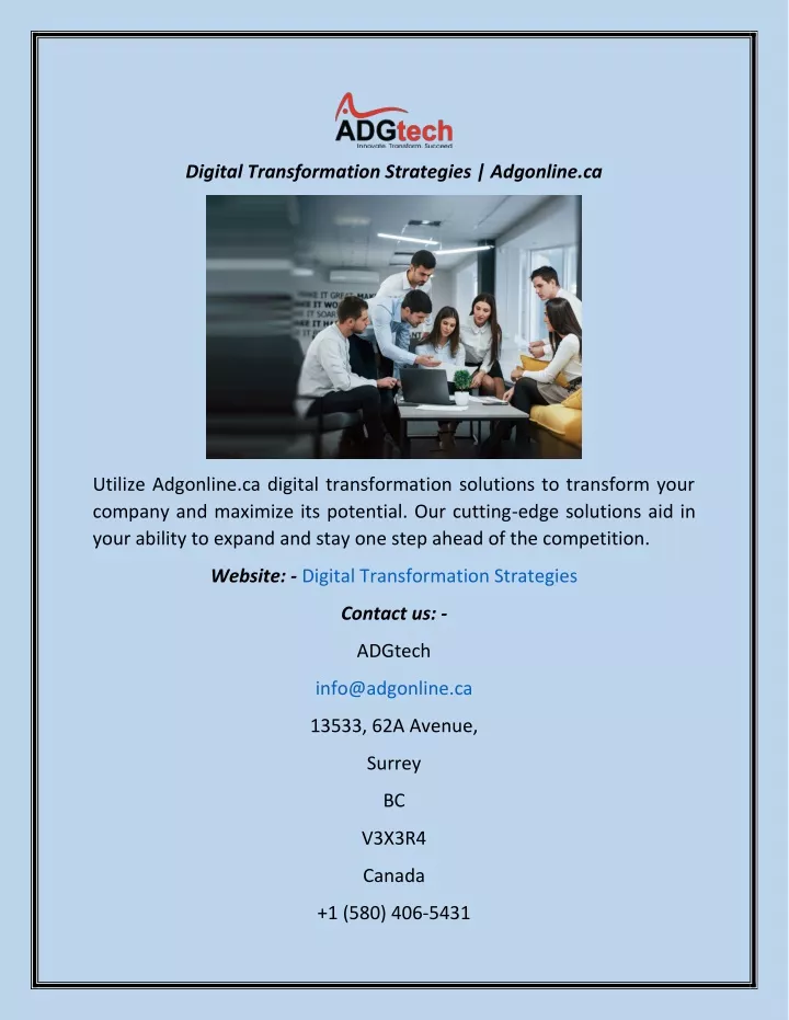 digital transformation strategies adgonline ca