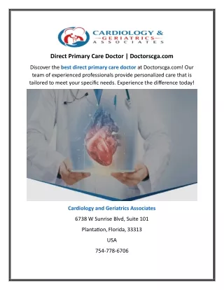 direct primary care doctor doctorscga com