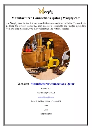 manufacturer connections qatar waqify com