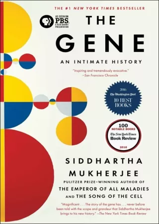 DOWNLOAD/PDF The Gene: An Intimate History