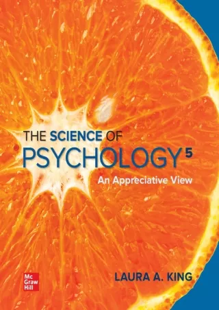 [READ DOWNLOAD] Loose Leaf for The Science of Psychology: An Appreciative View