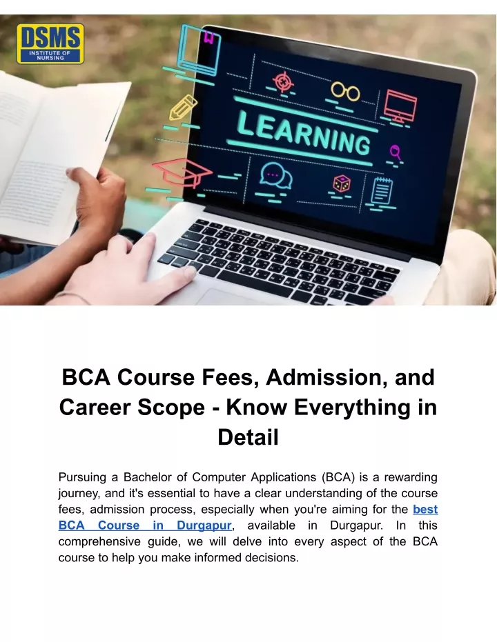 bca course fees admission and career scope know