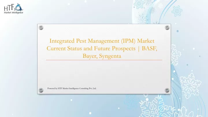 integrated pest management ipm market current