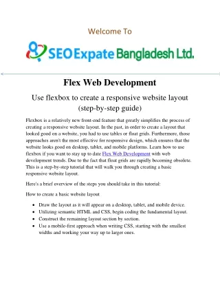 Flex Web Development