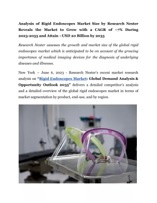 analysis of rigid endoscopes market size