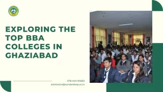 exploring the top bba colleges in ghaziabad