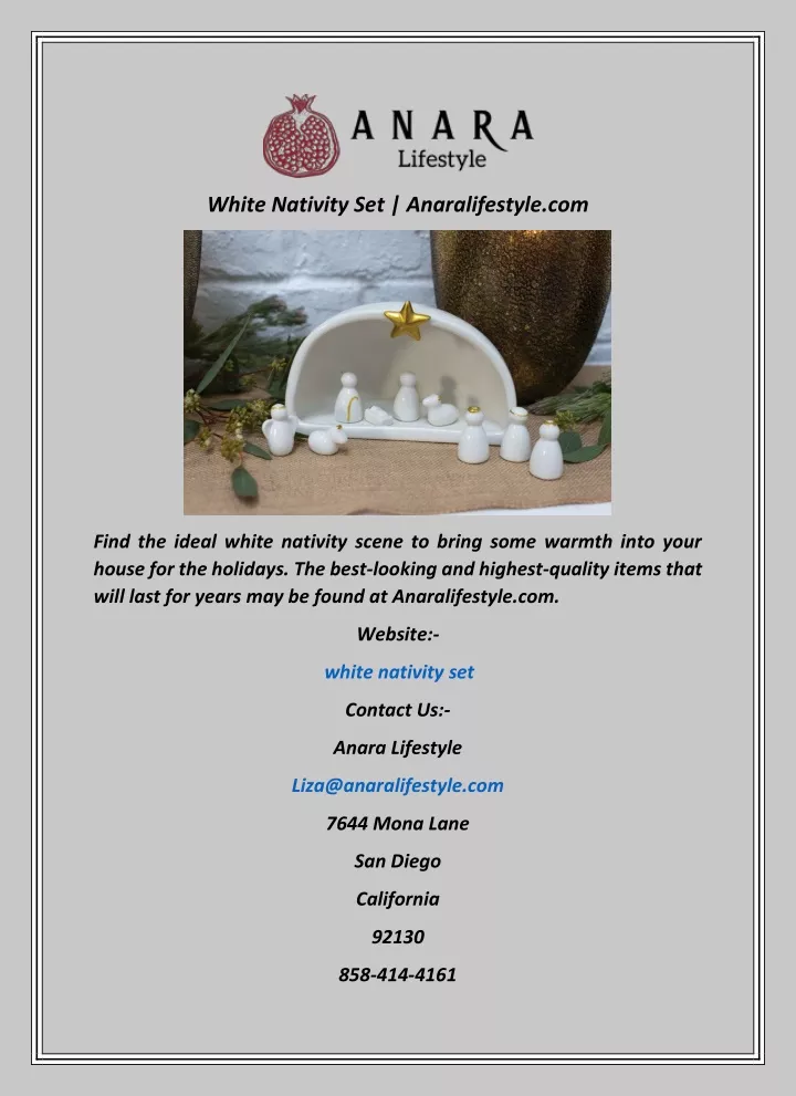 white nativity set anaralifestyle com