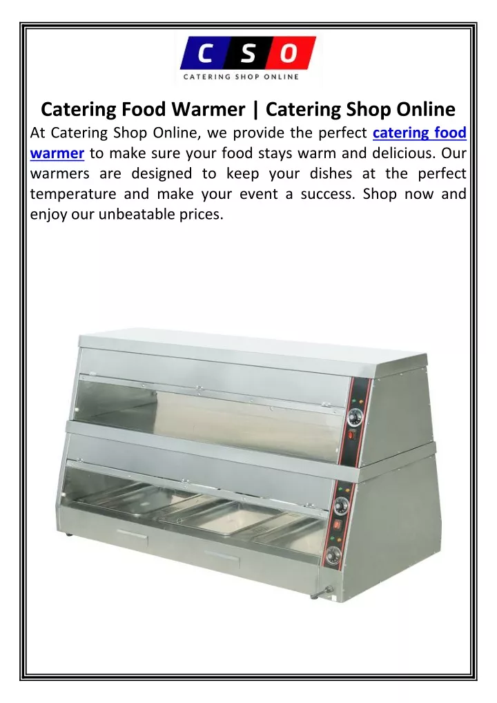 catering food warmer catering shop online