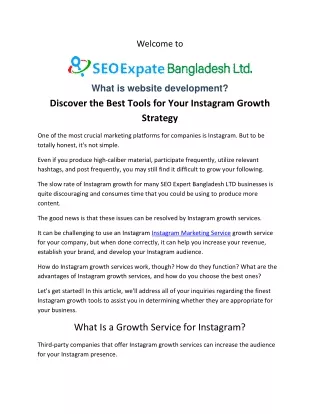 Instagram Marketing Service SEO Expert Bangladesh LTD
