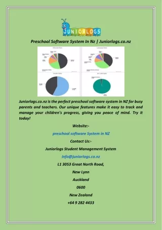 Preschool Software System In Nz  Juniorlogs.co.nz