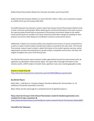 global infrared thermometer market size overview