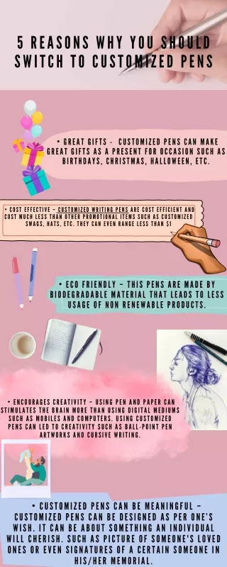 5 Reasons Why You Should Switch To Customized Pens
