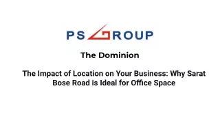The Impact of Location- Why Sarat Bose Road is Ideal for Office Space