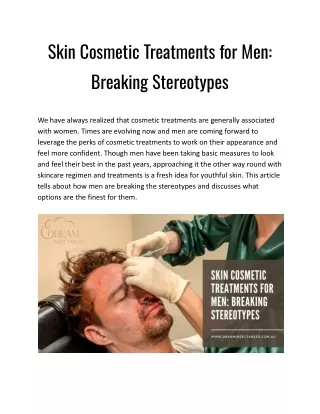 Skin Cosmetic Treatments for Men_ Breaking Stereotypes