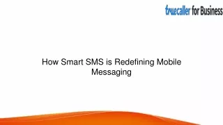 How Smart SMS is Redefining Mobile Messaging