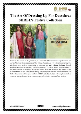 the art of dressing up for dussehra shree