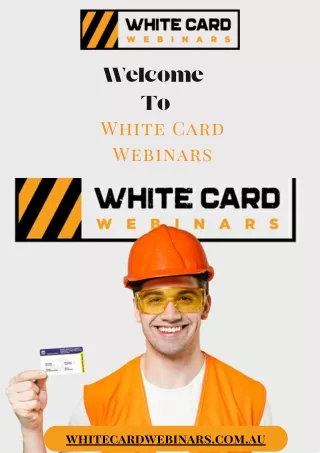 Online White Card Nsw