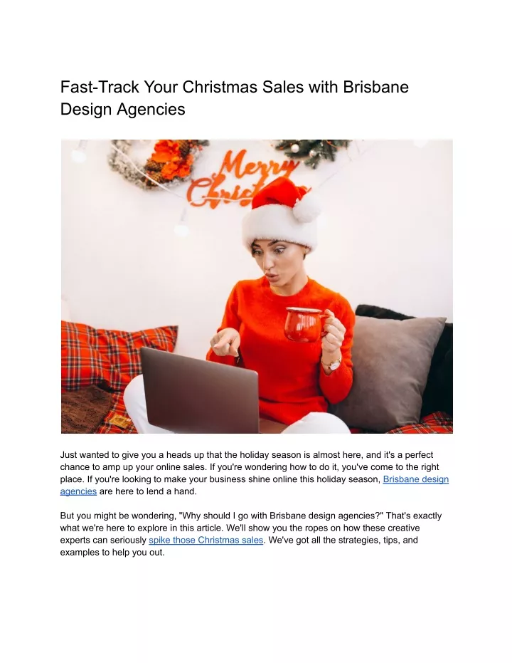 fast track your christmas sales with brisbane