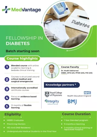 MedVantage - Fellowship Course in Diabetes Mellitus Online