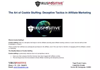 The Art of Cookie Stuffing: Deceptive Tactics in Affiliate Marketing