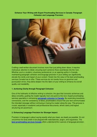 enhance your writing with expert proofreading