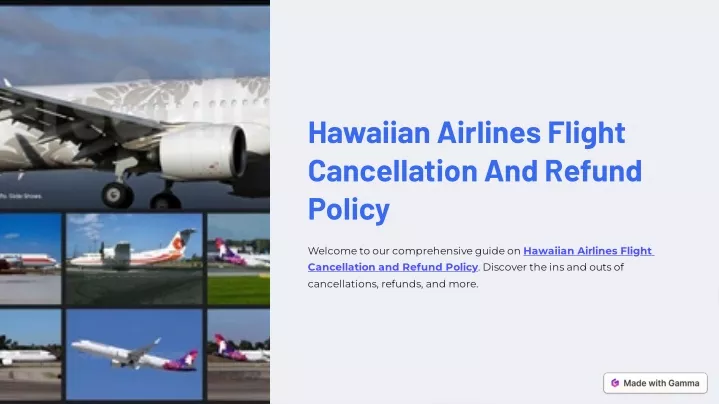 hawaiian airlines flight cancellation and refund