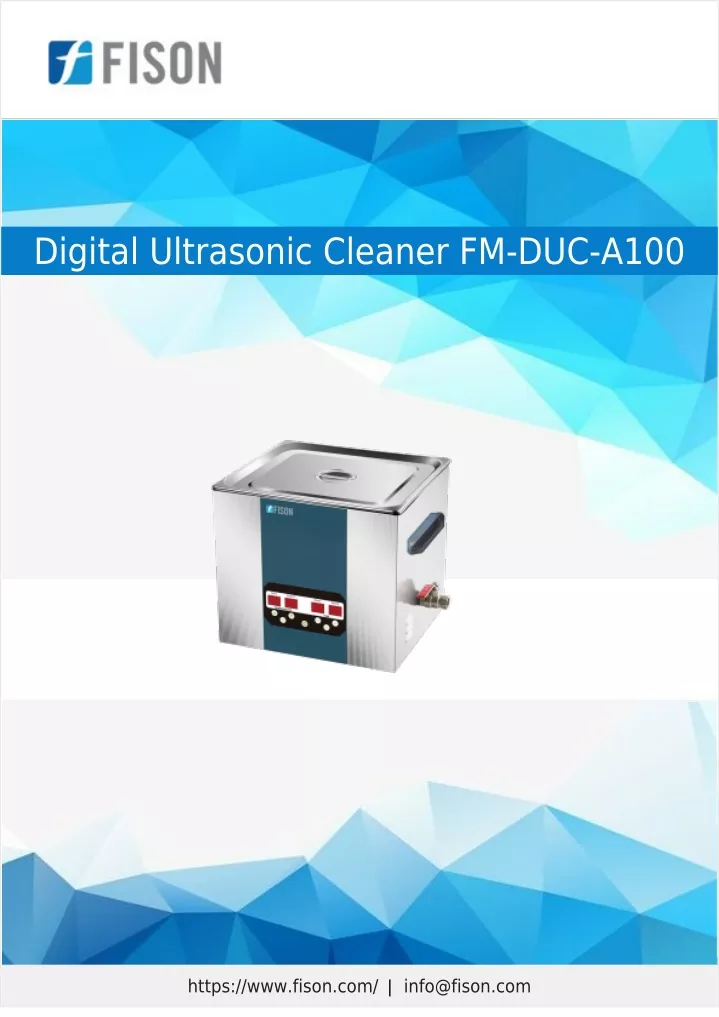 digital ultrasonic cleaner fm duc a100