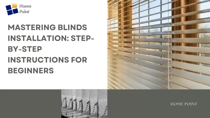 mastering blinds installation step by step