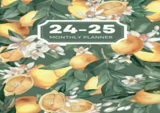 READ EBOOK [PDF] 2024-2025: Two Year Monthly Planner from January 2024 to December 2025 with Budget Tracker, Holidays, a