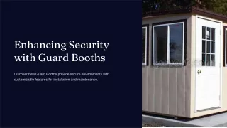 Secure Your Property with High-Quality Security Booths