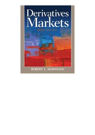 PDF read online Derivatives Markets Pearson Series In Finance for ipad